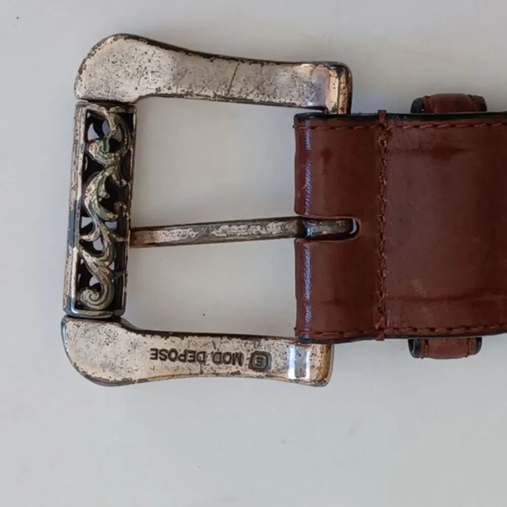 Mod Depose Jennifer Garham Belt Leather Brown Sz 30‎ Small Boho Western